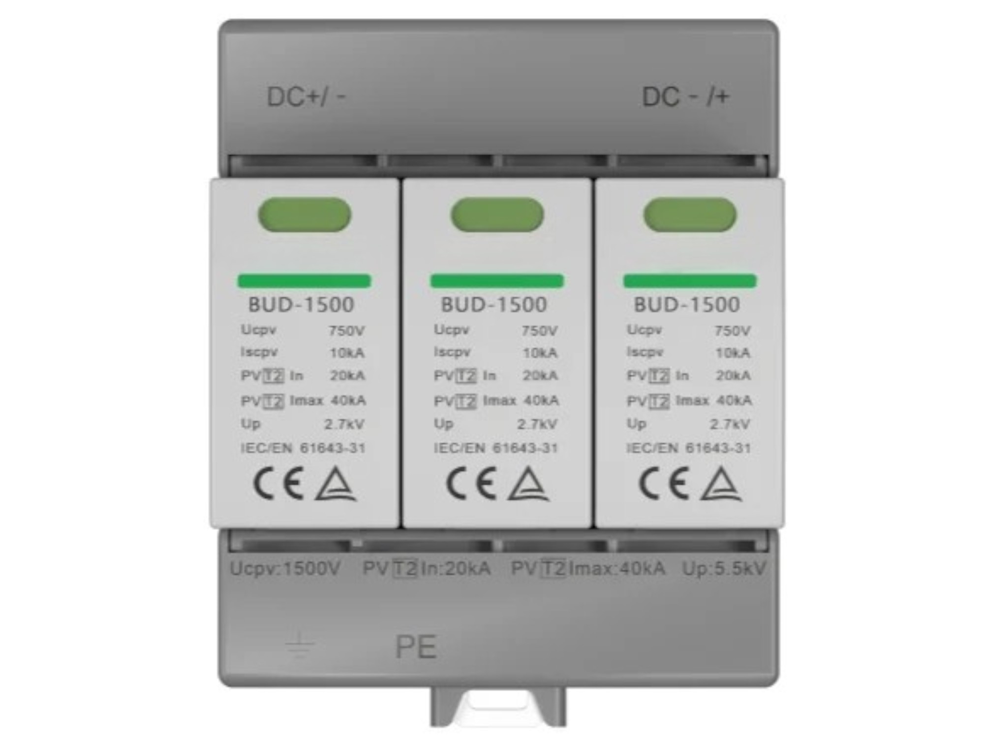 1500V DC Type 2 PV Surge Protective Device | IEC/EN 61643-31: 2018