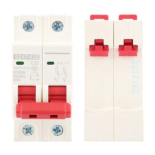 DC 500V 32A Circuit Breaker | 2p MCB untuk sistem kuasa panel solar