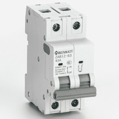 DC Miniatur Circuit Breaker 20A 500V DC | Perlindungan beban & litar pintas