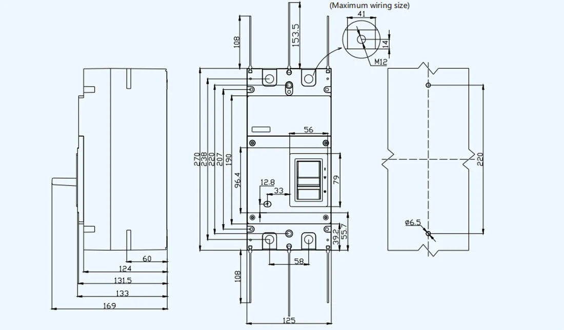 250A Solar Circuit Breaker DC1500V