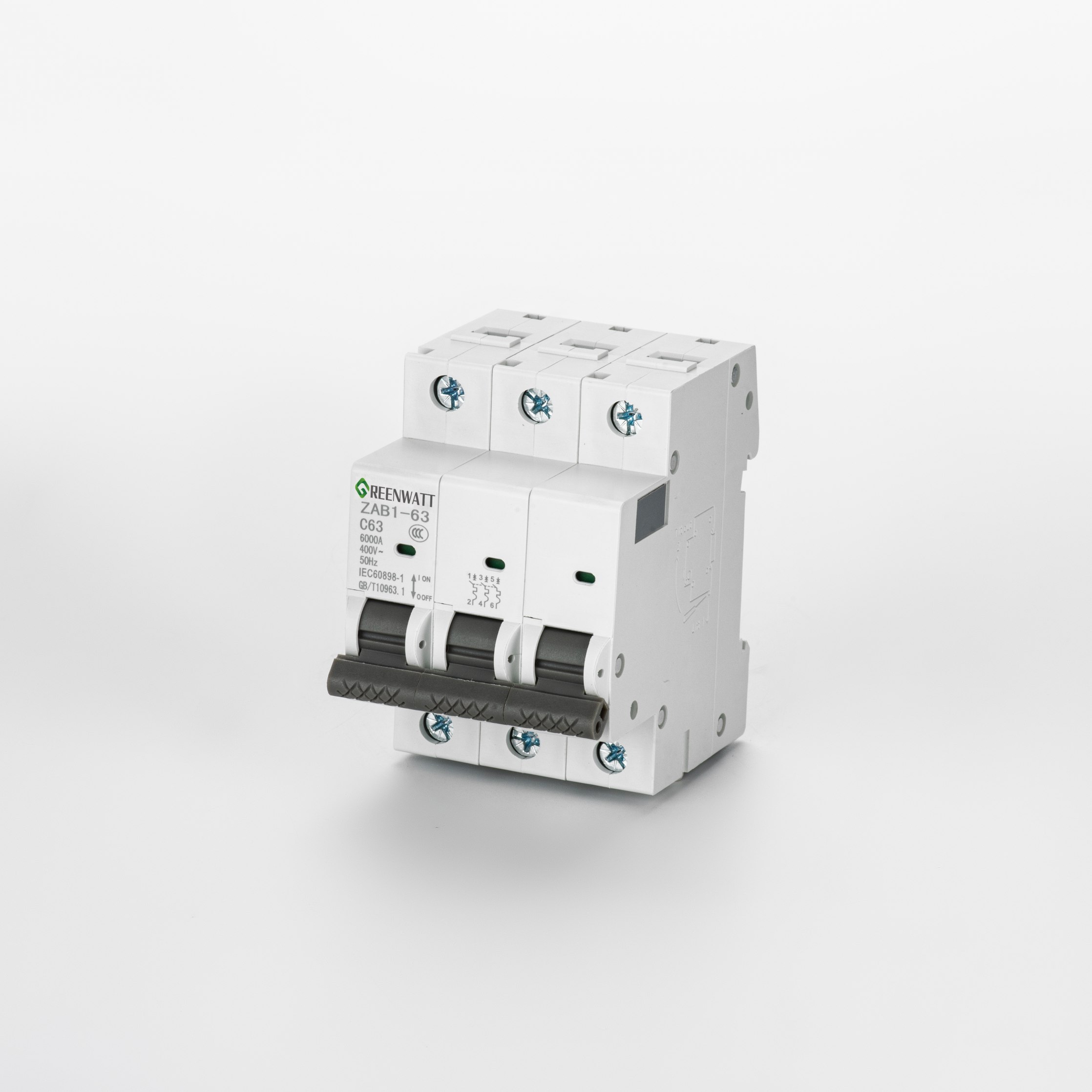 Reenwatt ZAB1-63 3P AC Miniatur Circuit Breaker | 63A 400V