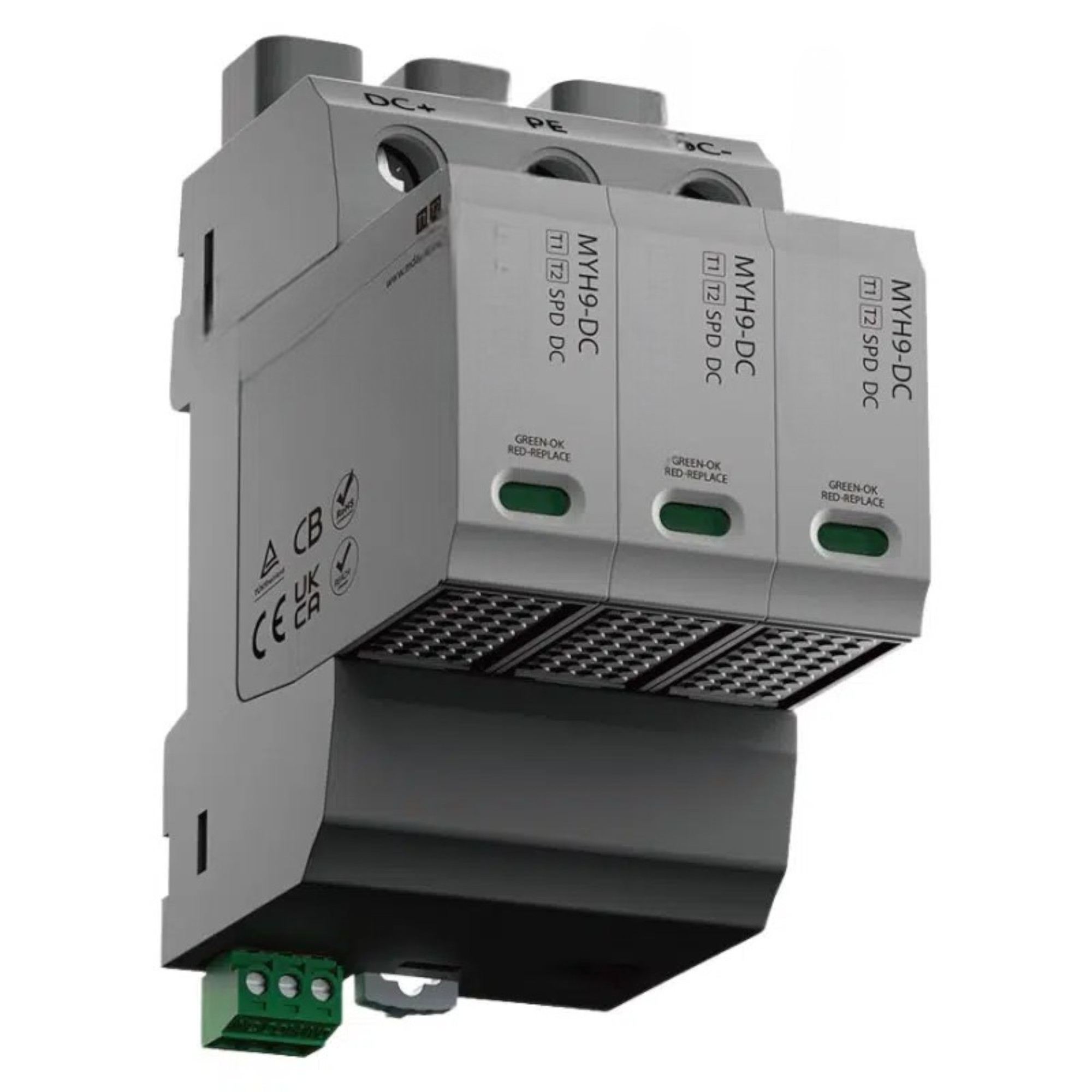 TYPE 1+2 DC SPD MYH9 | 600 VDC | Dalam 20 ka